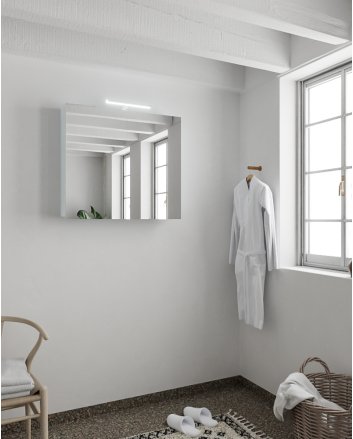 Mondiaz Cubb spiegelkast 80x70x16cm kleur clay met 2 deuren