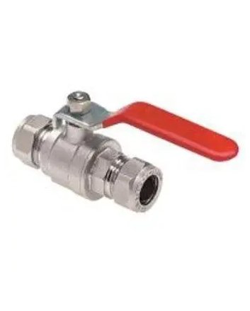 Bonfix Kogelkraan met rode hendel 28x28 mm knel