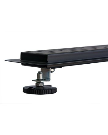 Sani DeLuxe Douchegoot Mat Zwart met flens 100