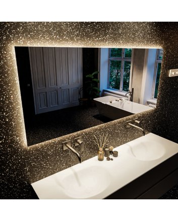 Mondiaz Bright spiegel 70x140cm Rechthoek met LED verlichting