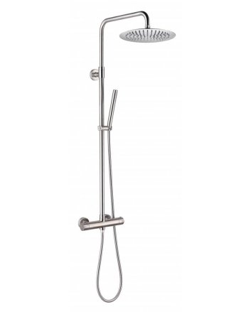 Sani DeLuxe Doucheset opbouw thermostatisch (in hoogte verstelbaar) rond RVS