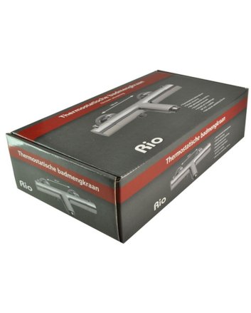 Rio thermostatische badmengkraan chroom