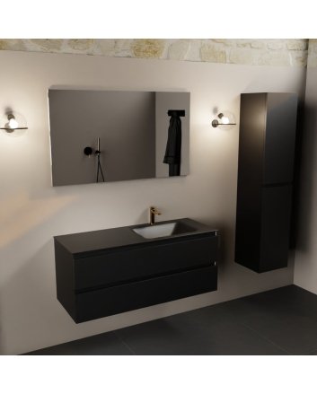 Mondiaz Aivy 120cm badmeubel Urban, wastafel Urban solid surface rechts 1 kraangat