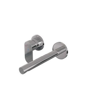 BRAUER Chrome Edition inbouw wastafelmengkraan met rechte uitloop en rozetten model C2 chroom