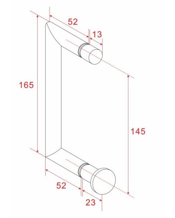 Wiesbaden type 4 deurgreep 16,5 cm chroom