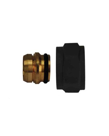 Adaptor Eurokonus naar 15 mm knel, mat zwart