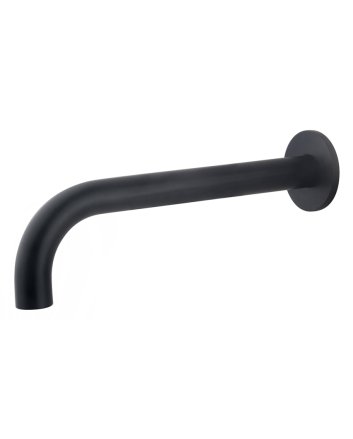 inbouw-uitloop rond 25cm 1/2'' mat zwart