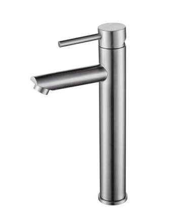 Sani DeLuxe Wastafelmengkraan opbouw hoog rond RVS