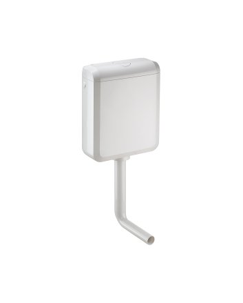 Uniflush universeel toiletreservoir 2 in 1 oplossing kunststof wit