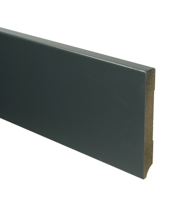MDF Moderne plint 120x15 voorgelakt RAL 7016 | 2.4 meter