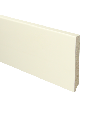 MDF Moderne plint 120x15 voorgelakt RAL 9001 | 2.4 meter
