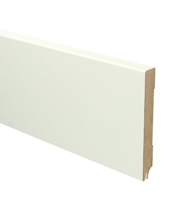 MDF Moderne plint 120x15 RAL 9010 + uitsparing | 2.4 meter