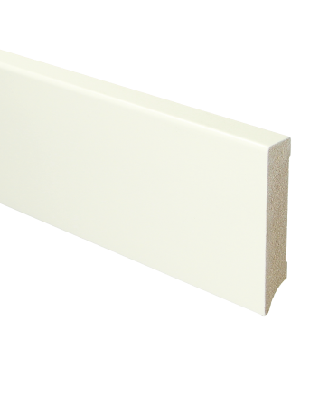 MDF Moderne plint 90x18 wit voorgelakt RAL 9010 | 2.4 meter
