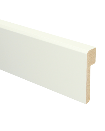 MDF Renovatieplint klassiek 85x22 voorgelakt RAL 9010 | 2.4 meter