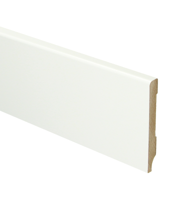 MDF Moderne plint 70x9 voorgelakt RAL 9016 | 2.4 meter