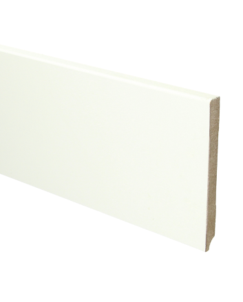 MDF plint 120x12 V313 wit gegrond recht | 2.4 meter