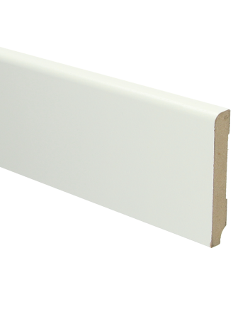 MDF Koloniale plint 90x15 wit voorgelakt RAL 9010 | 2.4 meter