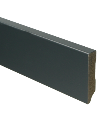 MDF Moderne plint 70x15 voorgelakt RAL 7016 | 2.4 meter