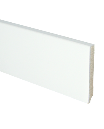 MDF plint 90x12 V313 wit gegrond recht | 2.4 meter