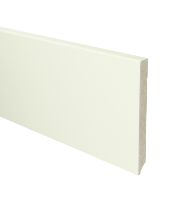 MDF Moderne plint 150x15 wit voorgelakt RAL 9010 | 2.4 meter