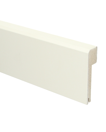 MDF Renovatieplint Klassiek 85x22 RAL 9010 + uitsparing | 2.4 meter
