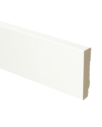 MDF plint recht 70x15 wit gefolied | 2.4 meter