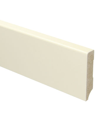 MDF Moderne plint 70x15 voorgelakt RAL 9001 | 2.4 meter