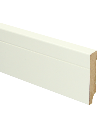 MDF Tijdloze plint 70x12 wit voorgelakt RAL 9010 | 2.4 meter
