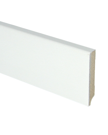MDF plint 70x12 V313 wit gegrond recht | 2.4 meter