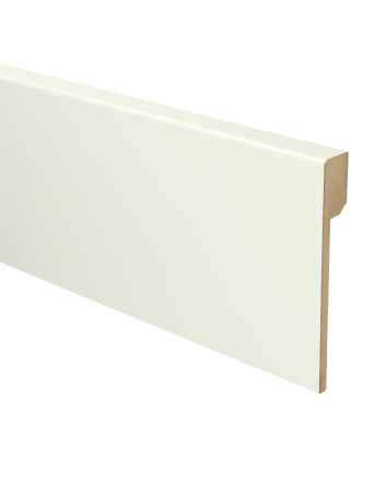 MDF Renovatieplint modern 120x18 voorgelakt RAL 9010 | 2.4 meter
