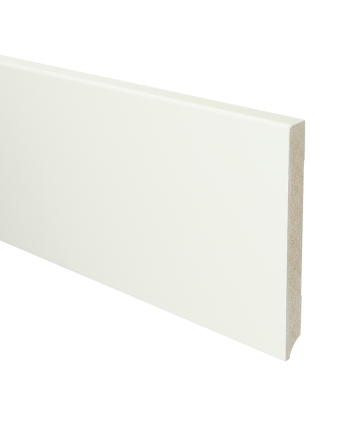 MDF Moderne plint 150x15 voorgelakt RAL 9016 | 2.4 meter