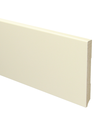 MDF Moderne plint 120x12 voorgelakt RAL 9001 | 2.4 meter