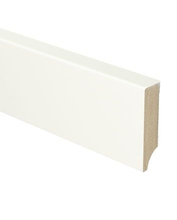 MDF Moderne plint 70x18 voorgelakt RAL 9016 | 2.4 meter