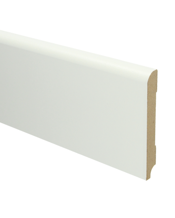 MDF Koloniale plint 120x15 wit voorgelakt RAL 9010 | 2.4 meter