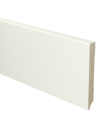 MDF Moderne plint 120x15 voorgelakt RAL 9016 | 2.4 meter