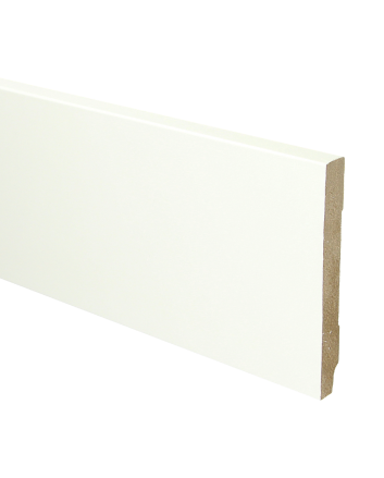 MDF plint recht 120x15 wit gefolied | 2.4 meter