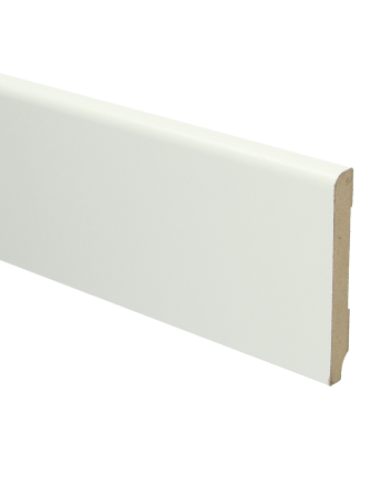 MDF Koloniale plint 90x12 wit voorgelakt RAL 9010 | 2.4 meter