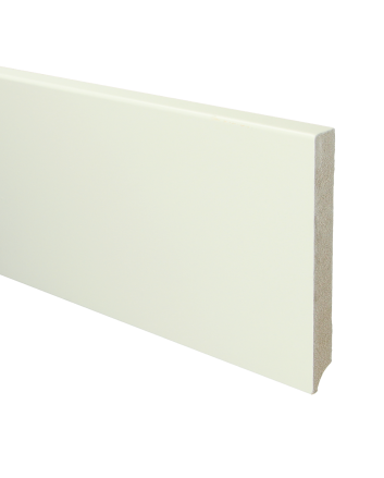 MDF Moderne plint 150x18 wit voorgelakt RAL 9010 | 2.4 meter