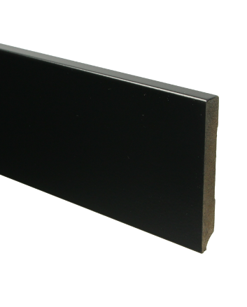 MDF Moderne plint 120x15 voorgelakt RAL 9005 | 2.4 meter