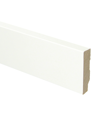 MDF plint recht 60x15 wit gefolied | 2.4 meter