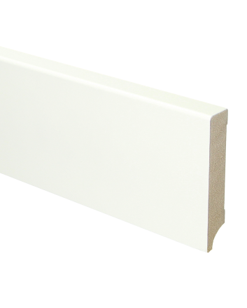 MDF plint 90x18 V313 wit gegrond recht | 2.4 meter