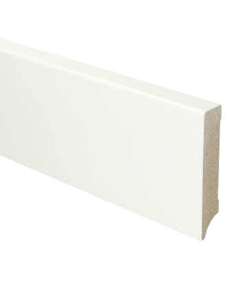 MDF Moderne plint 90x18 voorgelakt RAL 9016 | 2.4 meter