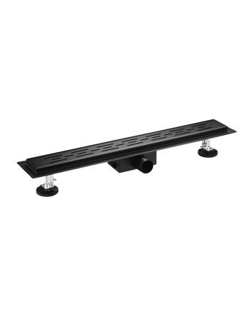 Eco Elegance Rvs Douchegoot Compleet (70cm) - Zwart