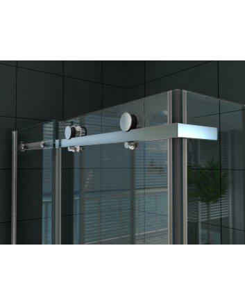 Eco Elegance Schuifdeur + Zijwand 8mm (80x120x190cm)