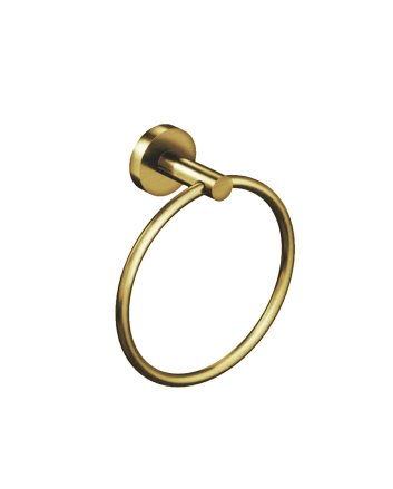 Eco Elegance Handdoekring 16cm Geborsteld Goud