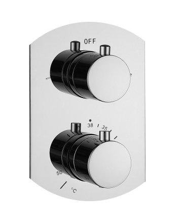 Eco Elegance Inbouw Thermostatische Doucheset Met Regendouchekop (Ø25cm) - Chroom