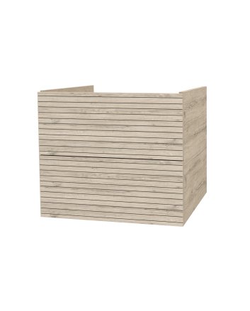 Hunk & Müeller Elite Onderkast Met Horizontaal Reliëf (60cm) - Licht Hout
