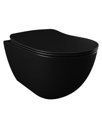 Hunk & Müeller Design Ophang Wc Zonder Sproeier (Bidet), Mat Zwart