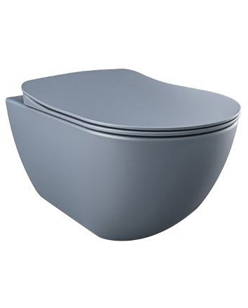 Hunk & Müeller Rimoff Ophang Wc Zonder Sproeier (Bidet), Mat Basalt
