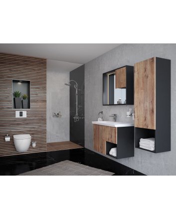 Hunk & Müeller Rimoff Ophang Wc Met Bidet Warm/Koud Water - Mat Wit